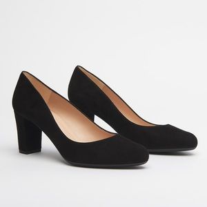 L.K Bennet Black Suede Pumps